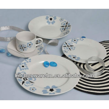 hot sale custom logo ceramic plates dishes with beautiful printing